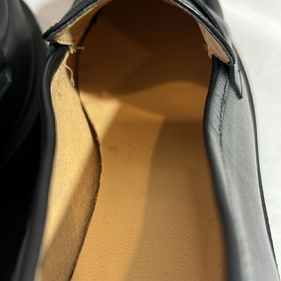 ANTHROPOLOGIE MAEVE LUGGED PLATFORM LOAFERS IN BLACK SIZE 41 - Picture 7 of 10